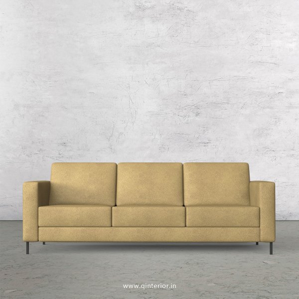 NIRVANA 3 Seater Sofa in Fab Leather Fabric - SFA016 FL01
