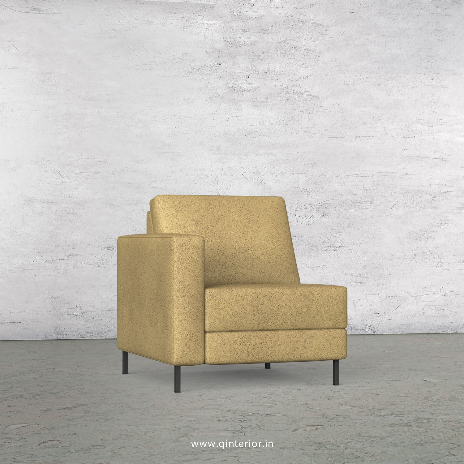 Nirvana 1 Seater Modular Sofa in Fab Leather Fabric - MSFA001 FL01