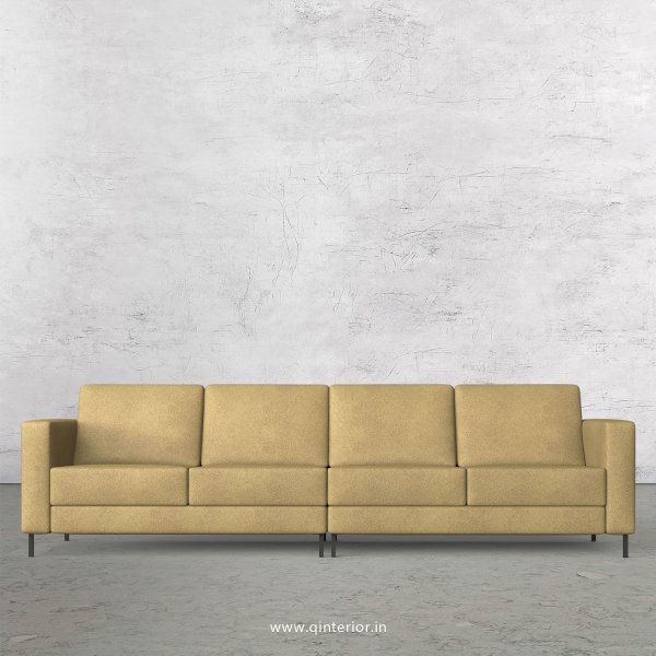 NIRVANA 4 Seater Sofa in Fab Leather Fabric - SFA016 FL01