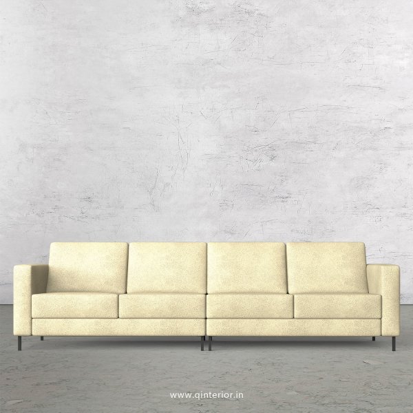 NIRVANA 4 Seater Sofa in Fab Leather Fabric - SFA016 FL10