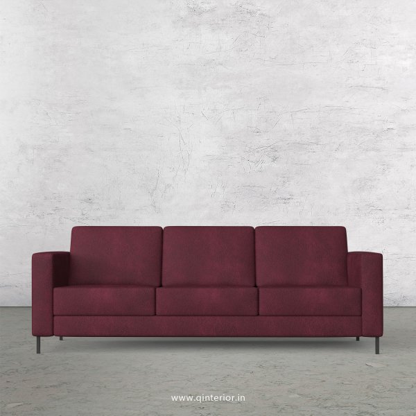 NIRVANA 3 Seater Sofa in Fab Leather Fabric - SFA016 FL12