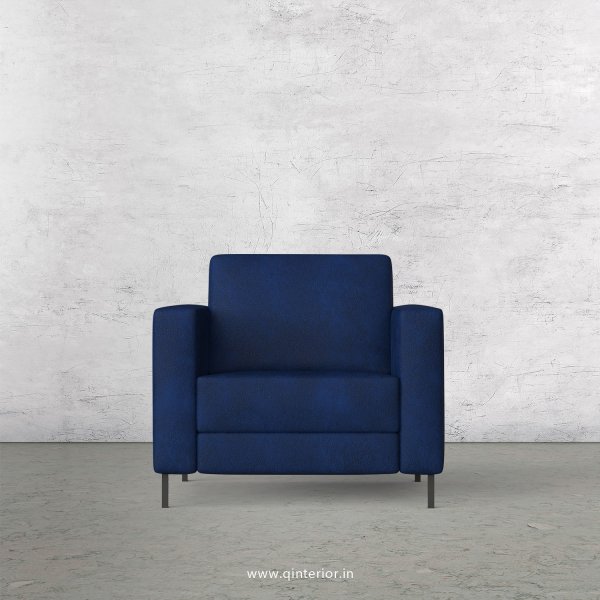 NIRVANA 1 Seater Sofa in Fab Leather Fabric - SFA016 FL13