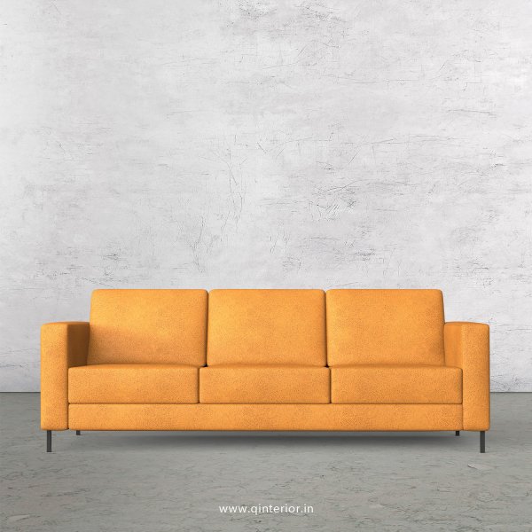 NIRVANA 3 Seater Sofa in Fab Leather Fabric - SFA016 FL14
