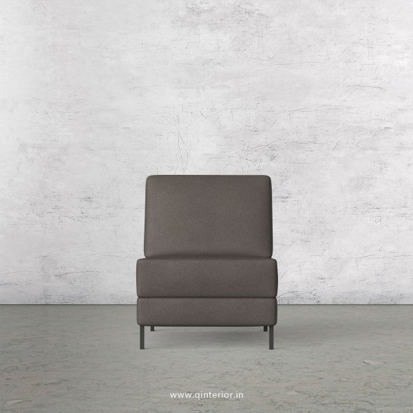 Nirvana 1 Seater Modular Sofa in Fab Leather Fabric - MSFA008 FL15