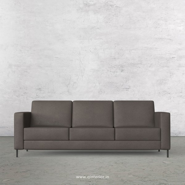 NIRVANA 3 Seater Sofa in Fab Leather Fabric - SFA016 FL15