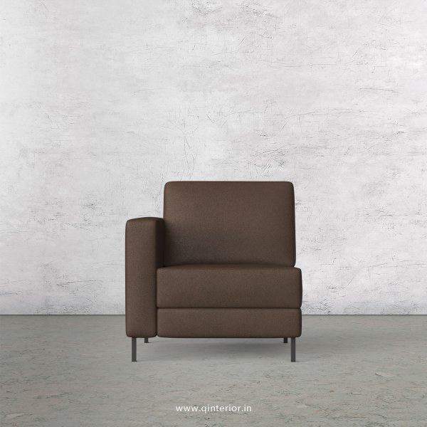 Nirvana 1 Seater Modular Sofa in Fab Leather Fabric - MSFA001 FL16