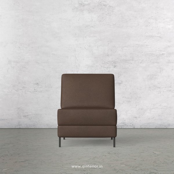 Nirvana 1 Seater Modular Sofa in Fab Leather Fabric - MSFA008 FL16
