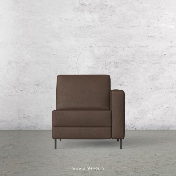 Nirvana 1 Seater Modular Sofa in Fab Leather Fabric - MSFA005 FL16