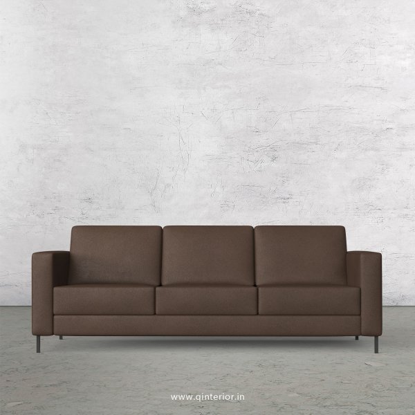 NIRVANA 3 Seater Sofa in Fab Leather Fabric - SFA016 FL16