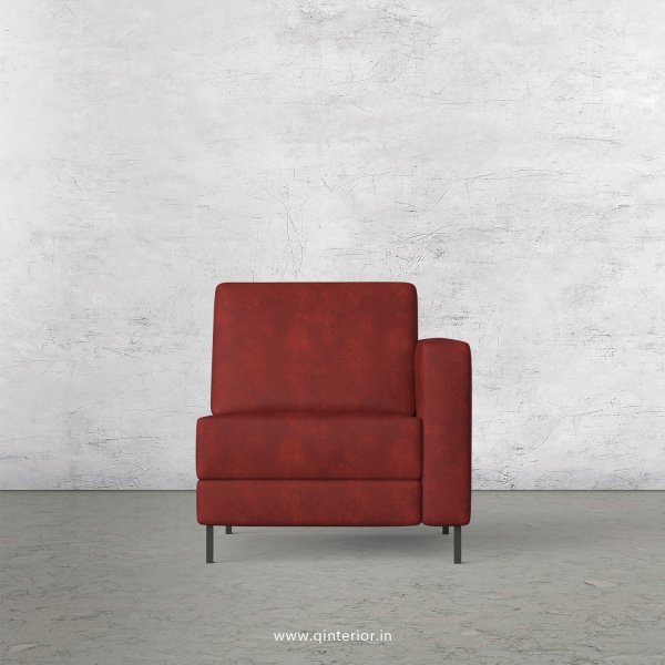 Nirvana 1 Seater Modular Sofa in Fab Leather Fabric - MSFA005 FL17