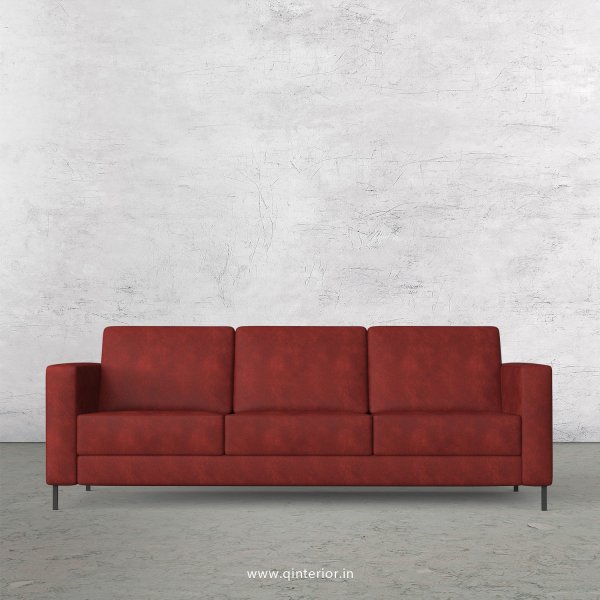 NIRVANA 3 Seater Sofa in Fab Leather Fabric - SFA016 FL17