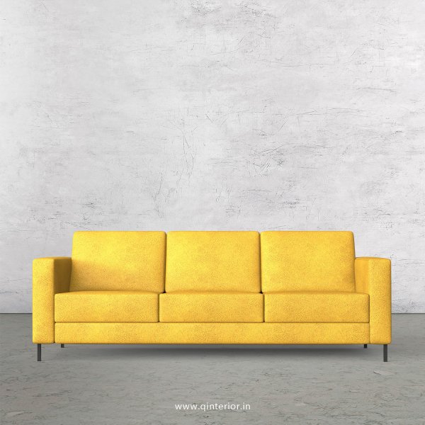 NIRVANA 3 Seater Sofa in Fab Leather Fabric - SFA016 FL18