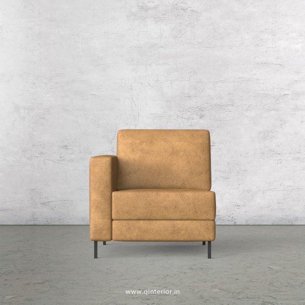 Nirvana 1 Seater Modular Sofa in Fab Leather Fabric - MSFA001 FL02