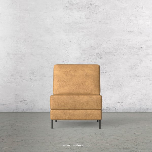 Nirvana 1 Seater Modular Sofa in Fab Leather Fabric - MSFA008 FL02