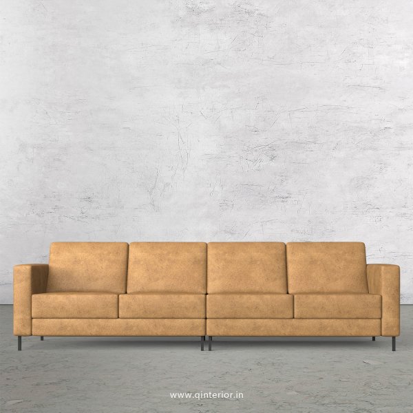 NIRVANA 4 Seater Sofa in Fab Leather Fabric - SFA016 FL02