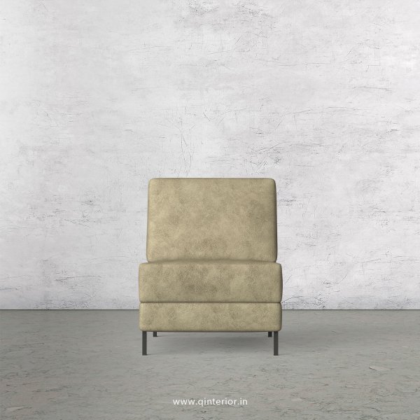 Nirvana 1 Seater Modular Sofa in Fab Leather Fabric - MSFA008 FL03