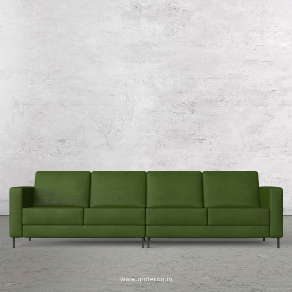 NIRVANA 4 Seater Sofa in Fab Leather Fabric - SFA016 FL04