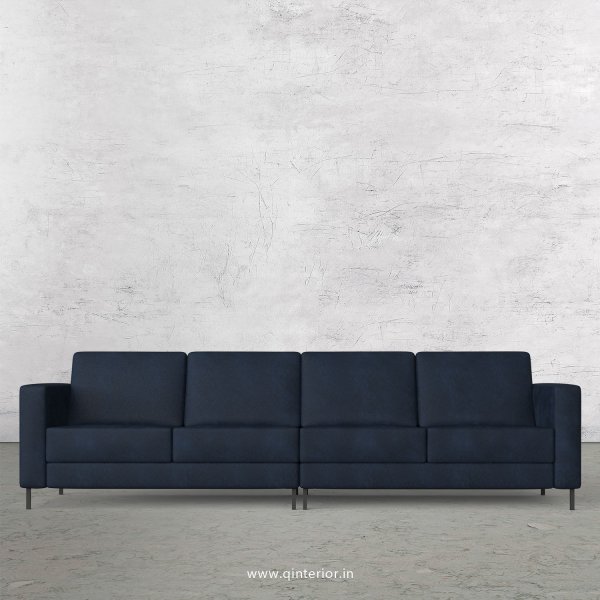 NIRVANA 4 Seater Sofa in Fab Leather Fabric - SFA016 FL05