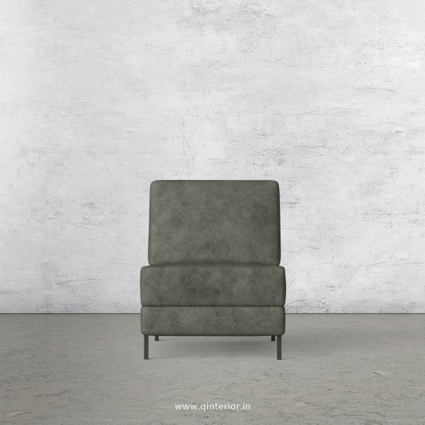 Nirvana 1 Seater Modular Sofa in Fab Leather Fabric - MSFA008 FL07