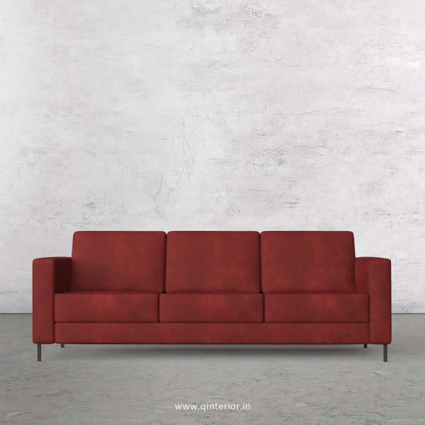 NIRVANA 3 Seater Sofa in Fab Leather Fabric - SFA016 FL08