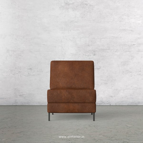 Nirvana 1 Seater Modular Sofa in Fab Leather Fabric - MSFA008 FL09
