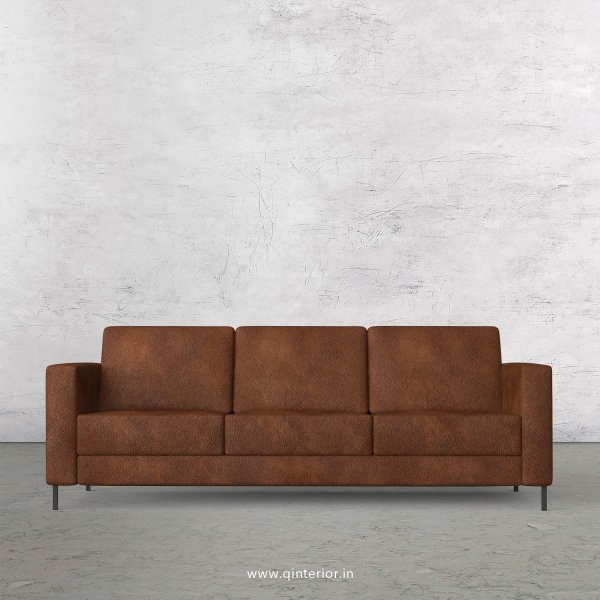 NIRVANA 3 Seater Sofa in Fab Leather Fabric - SFA016 FL09