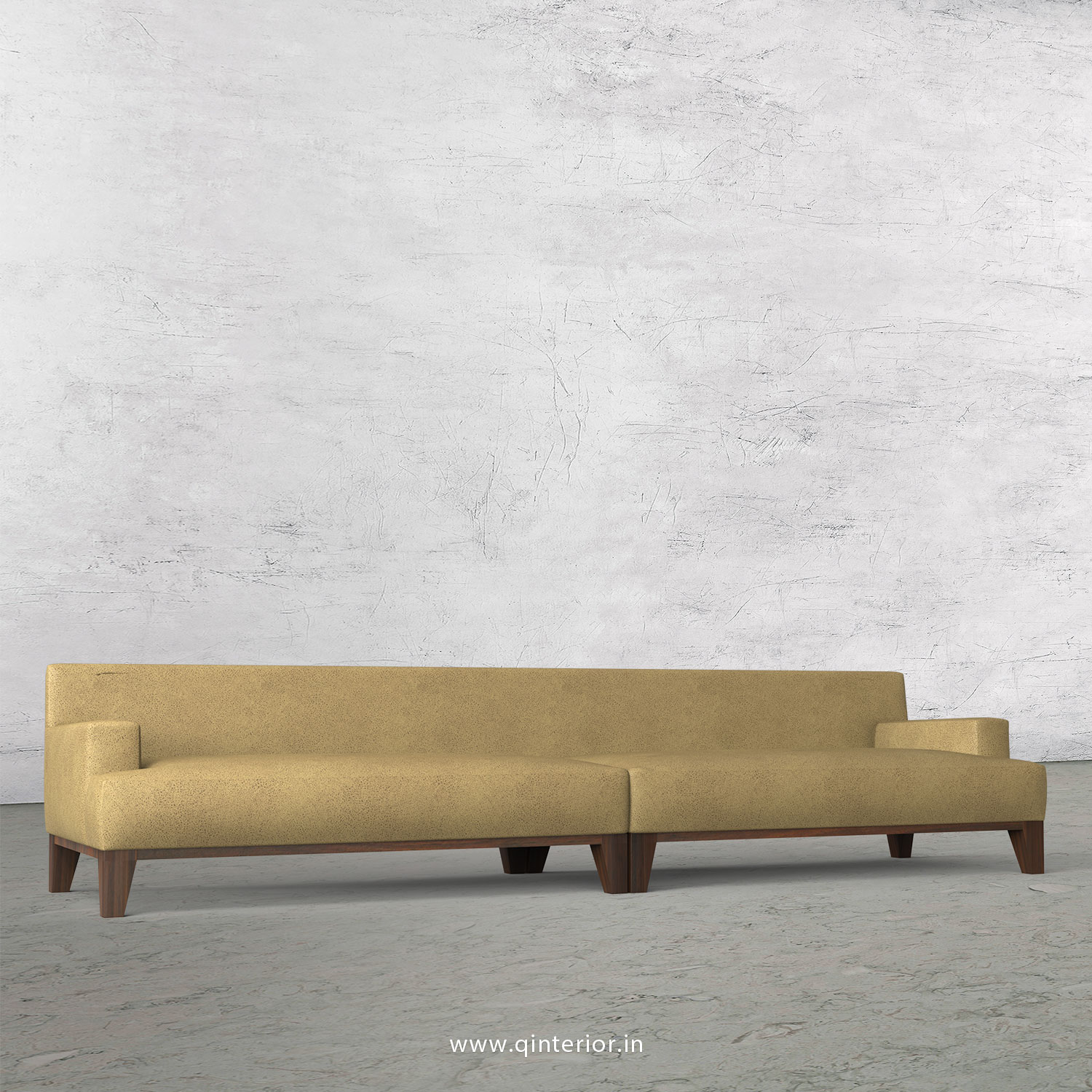 QUADRO 4 Seater Sofa in Fab Leather Fabric - SFA010 FL01