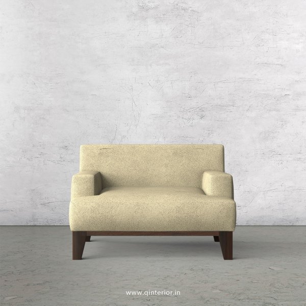 QUADRO 1 Seater Sofa in Fab Leather Fabric - SFA010 FL10