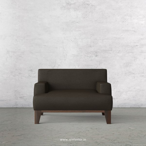 QUADRO 1 Seater Sofa in Fab Leather Fabric - SFA010 FL11