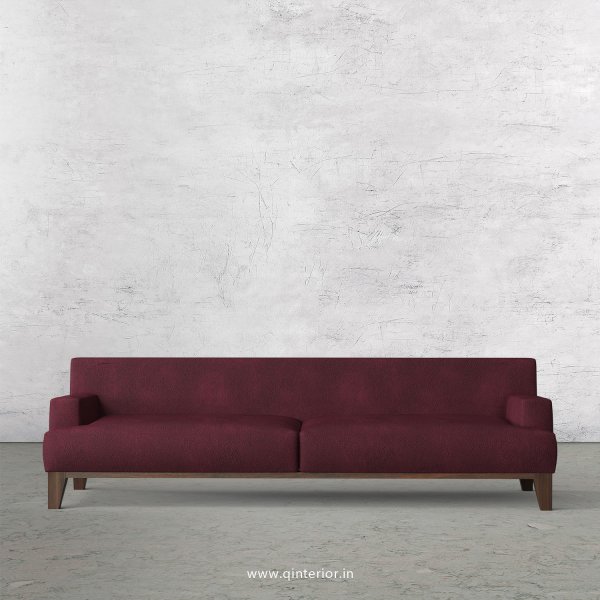 QUADRO 3 Seater Sofa in Fab Leather Fabric - SFA010 FL12