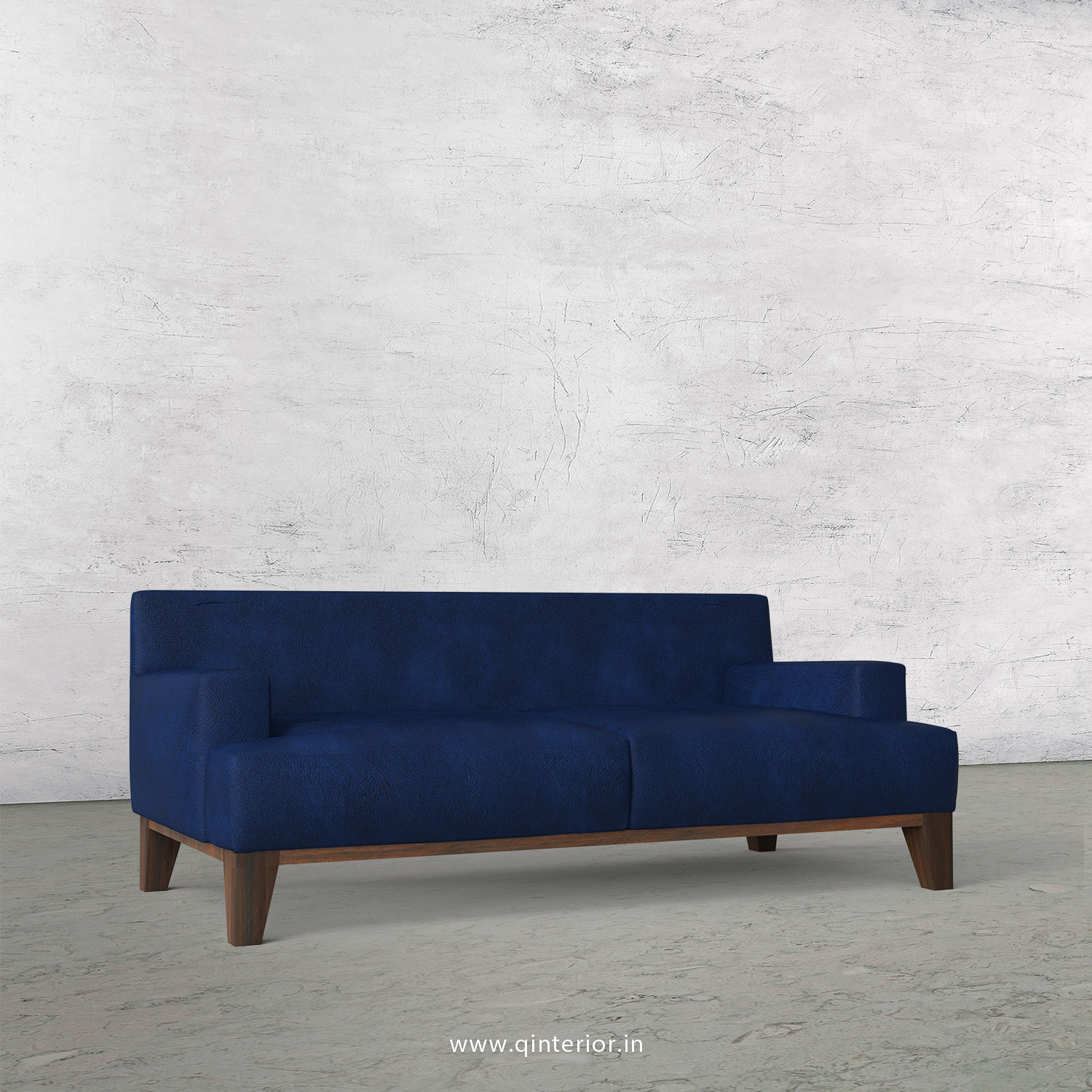 QUADRO 2 Seater Sofa in Fab Leather Fabric- SFA010 FL13