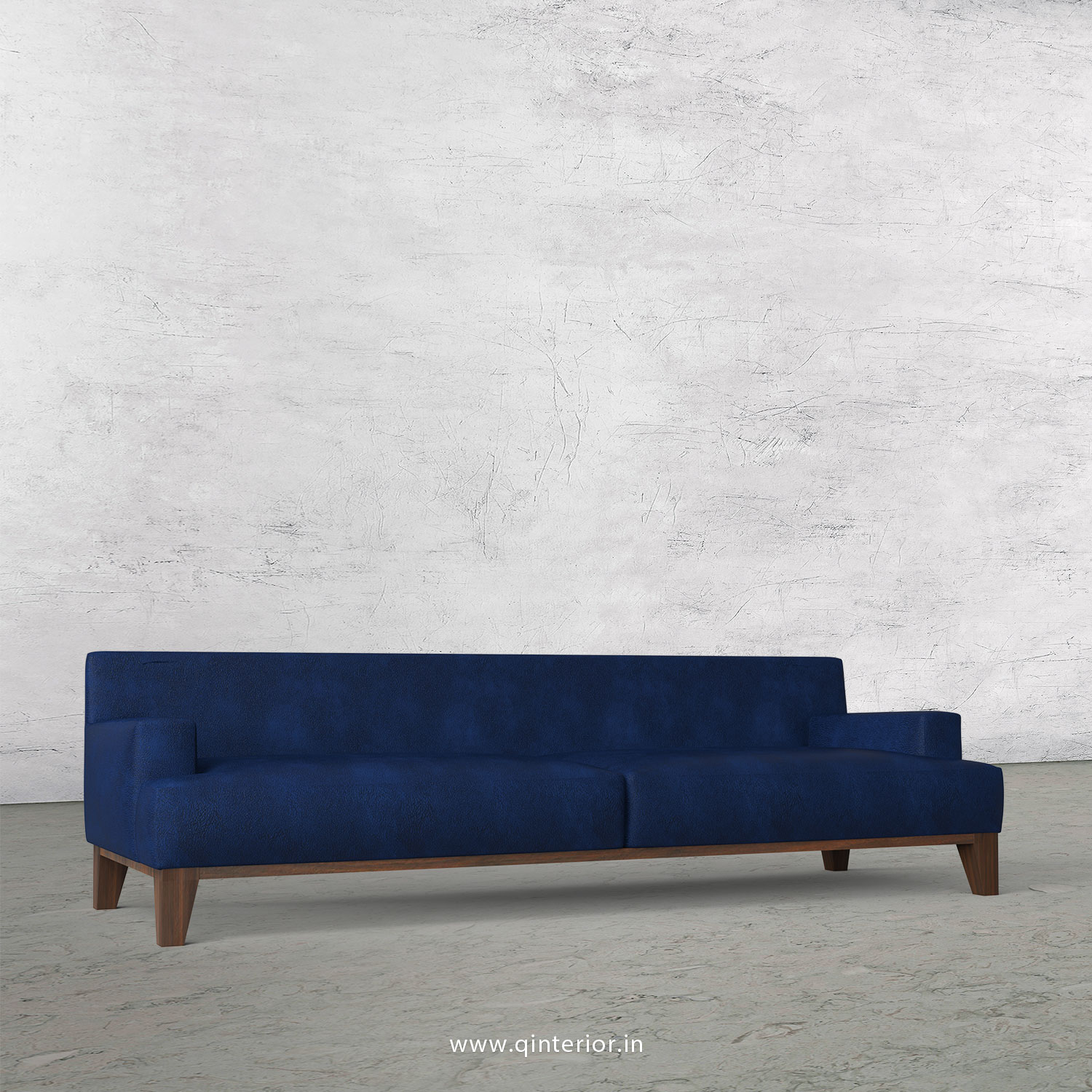 QUADRO 3 Seater Sofa in Fab Leather Fabric - SFA010 FL13