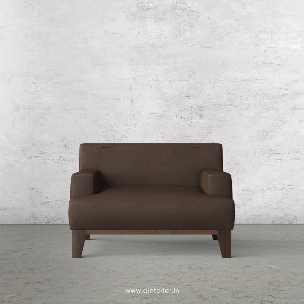 QUADRO 1 Seater Sofa in Fab Leather Fabric - SFA010 FL16