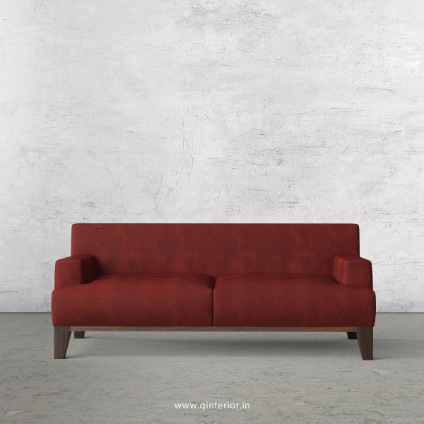 QUADRO 2 Seater Sofa in Fab Leather Fabric- SFA010 FL17