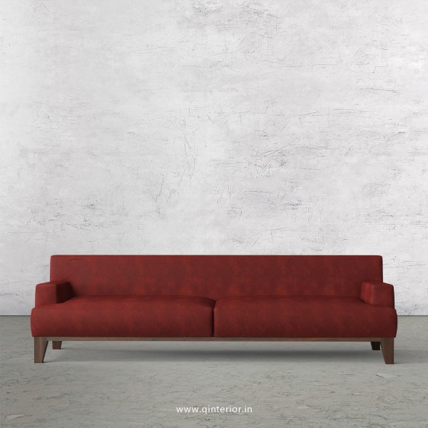 QUADRO 3 Seater Sofa in Fab Leather Fabric - SFA010 FL17