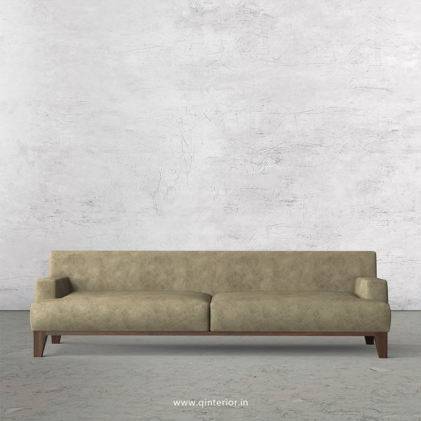 QUADRO 3 Seater Sofa in Fab Leather Fabric - SFA010 FL03