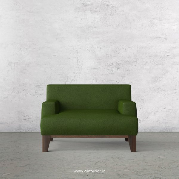 QUADRO 1 Seater Sofa in Fab Leather Fabric - SFA010 FL04