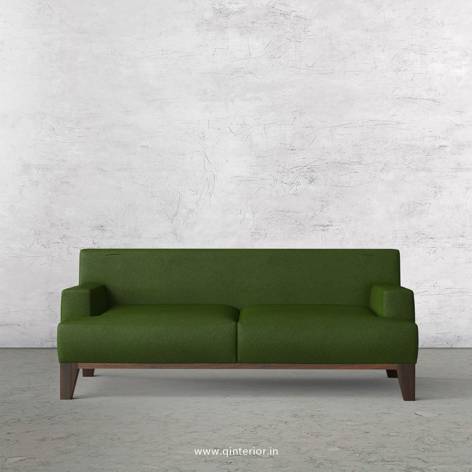 QUADRO 2 Seater Sofa in Fab Leather Fabric- SFA010 FL04