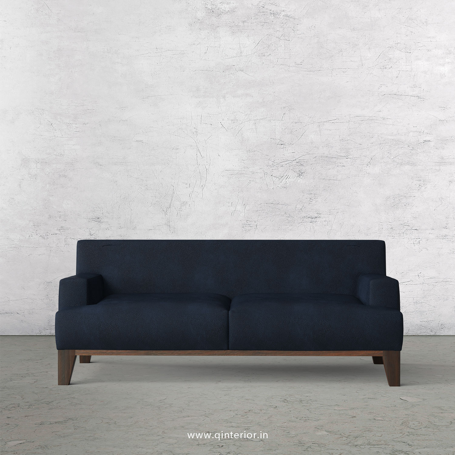 QUADRO 2 Seater Sofa in Fab Leather Fabric- SFA010 FL05