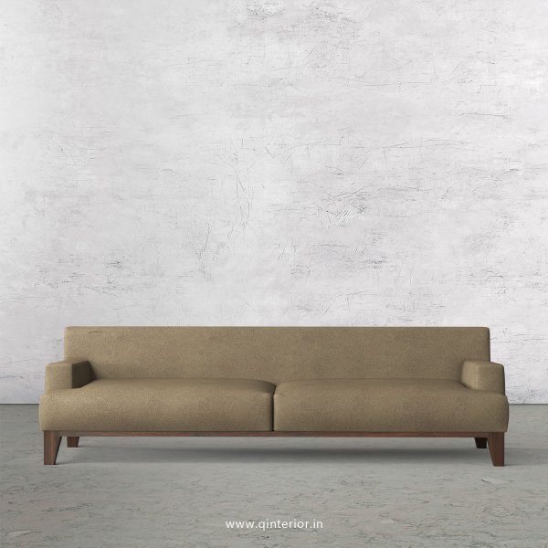 QUADRO 3 Seater Sofa in Fab Leather Fabric - SFA010 FL06