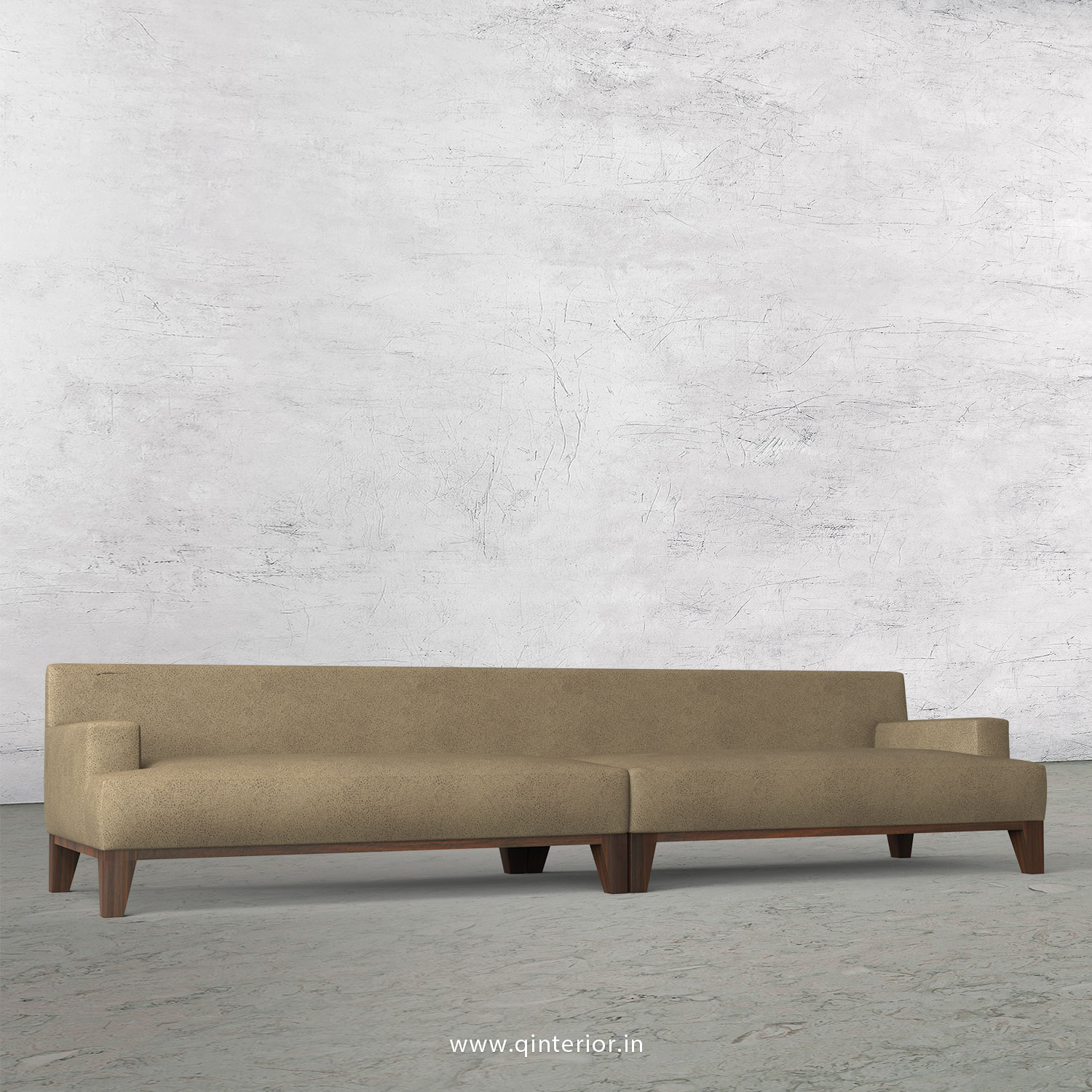 QUADRO 4 Seater Sofa in Fab Leather Fabric - SFA010 FL06