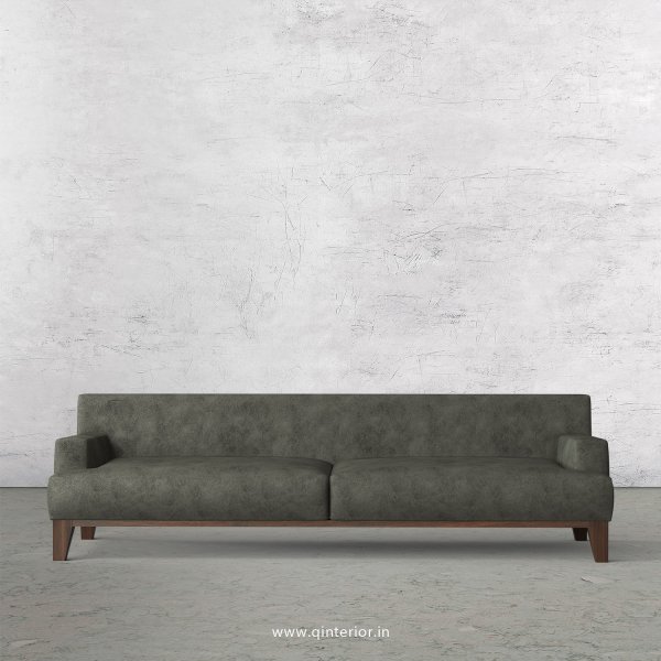 QUADRO 3 Seater Sofa in Fab Leather Fabric - SFA010 FL07