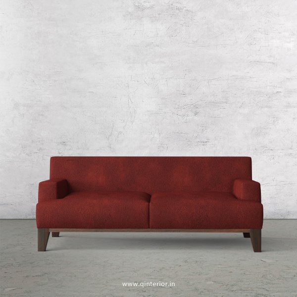 QUADRO 2 Seater Sofa in Fab Leather Fabric- SFA010 FL08
