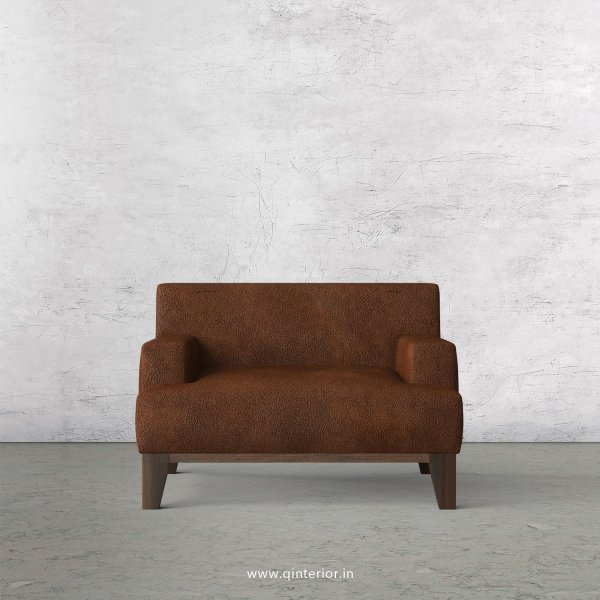 QUADRO 1 Seater Sofa in Fab Leather Fabric - SFA010 FL09