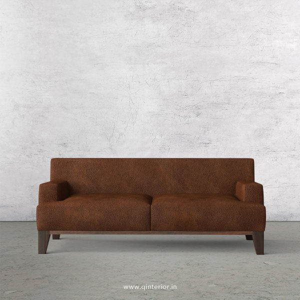QUADRO 2 Seater Sofa in Fab Leather Fabric- SFA010 FL09