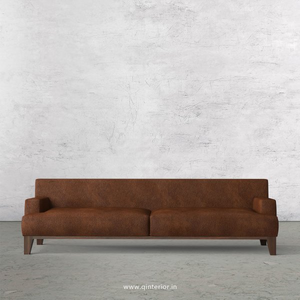 QUADRO 3 Seater Sofa in Fab Leather Fabric - SFA010 FL09