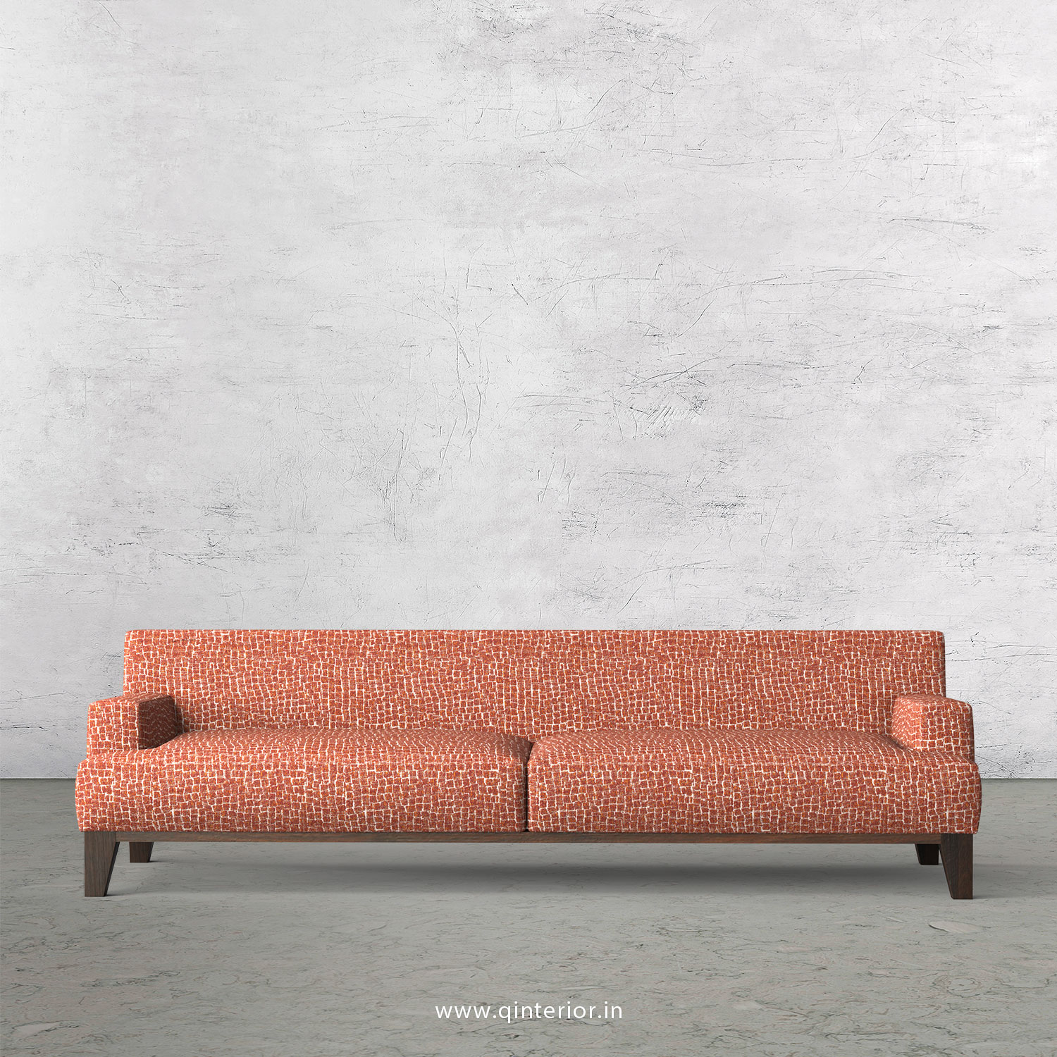 QUADRO 3 Seater Sofa in Jacquard Fabric - SFA010 JQ33