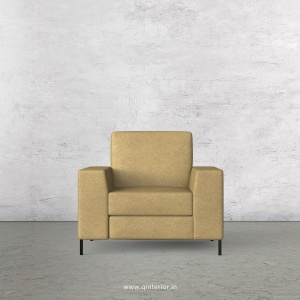 Viva 1 Seater Sofa in Fab Leather Fabric - SFA015 FL01