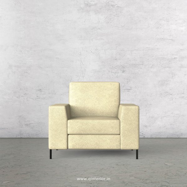 Viva 1 Seater Sofa in Fab Leather Fabric - SFA015 FL10