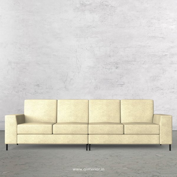Viva 4 Seater Sofa in Fab Leather Fabric - SFA015 FL10